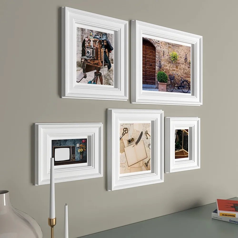 Easyframes™ "Back To Retro" White- Set Of 5