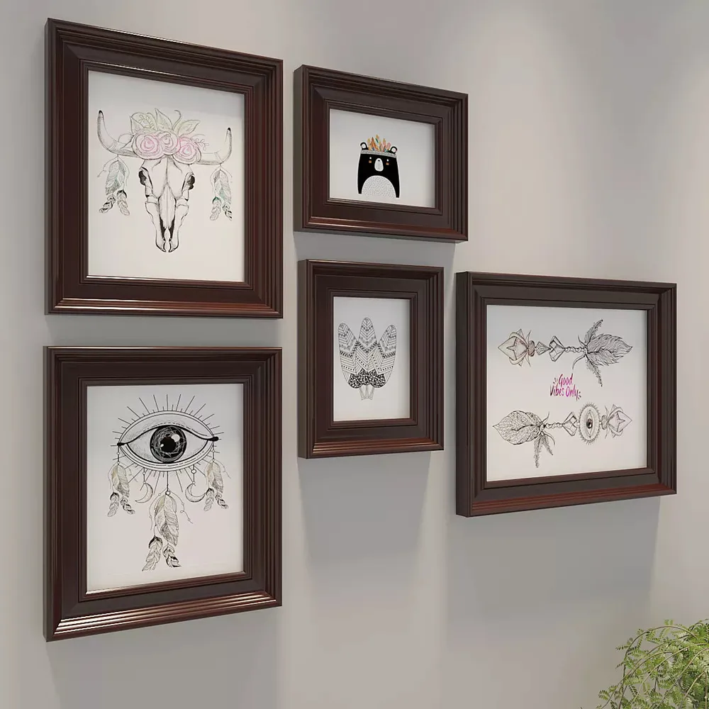 Easyframes™ "Bohemian Designer" Brown -Set Of 5