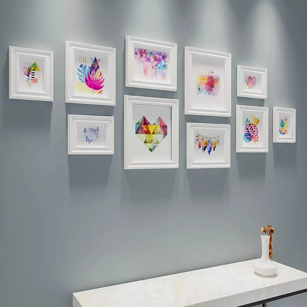 Easyframes™ "Bohemian Perfection" White- Set Of 10