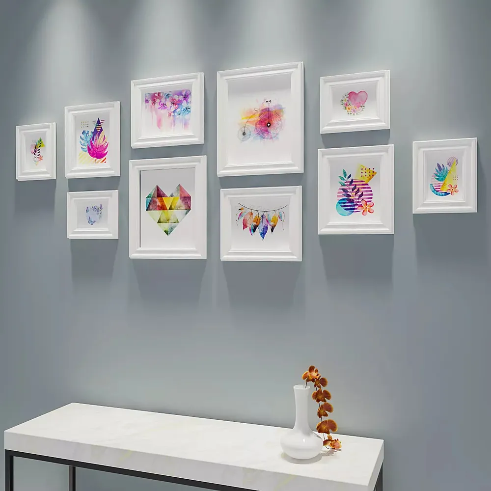 Easyframes™ "Bohemian Perfection" White- Set Of 10