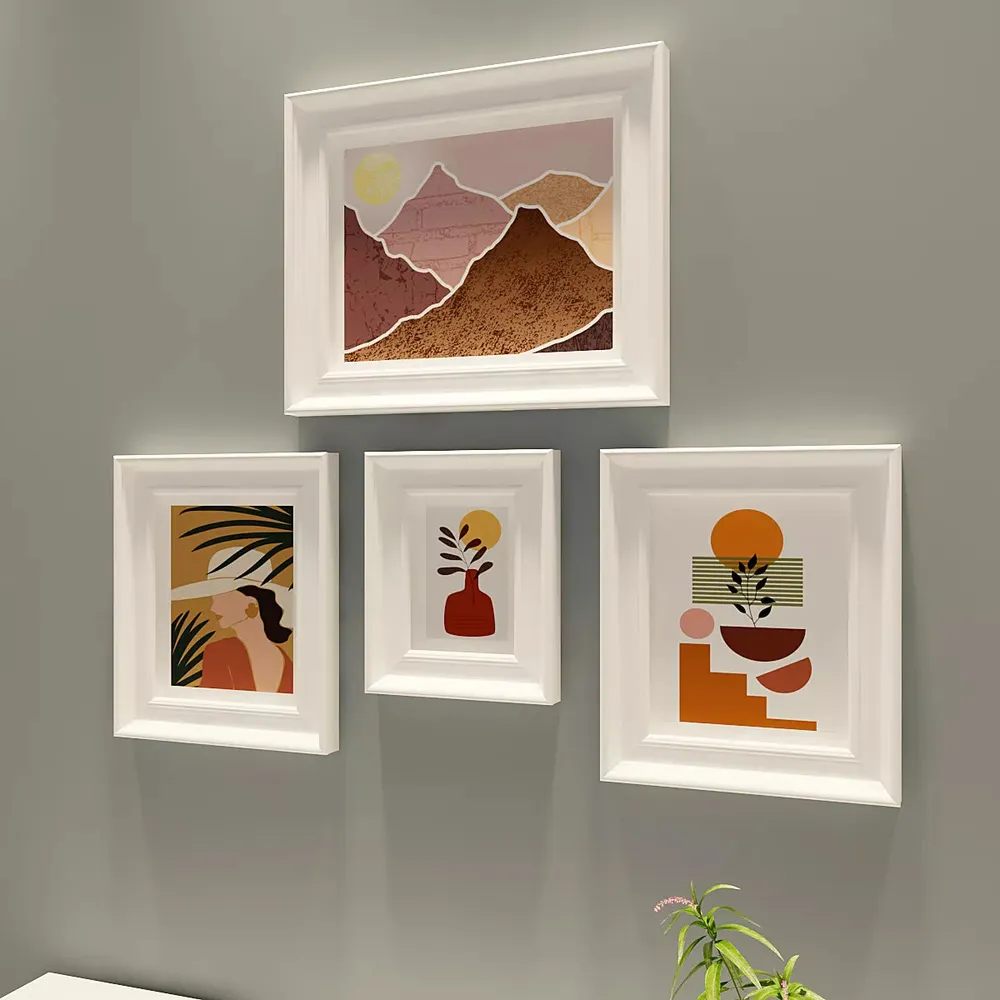 Easyframes™ "Contemporary Art" White -Set Of 4