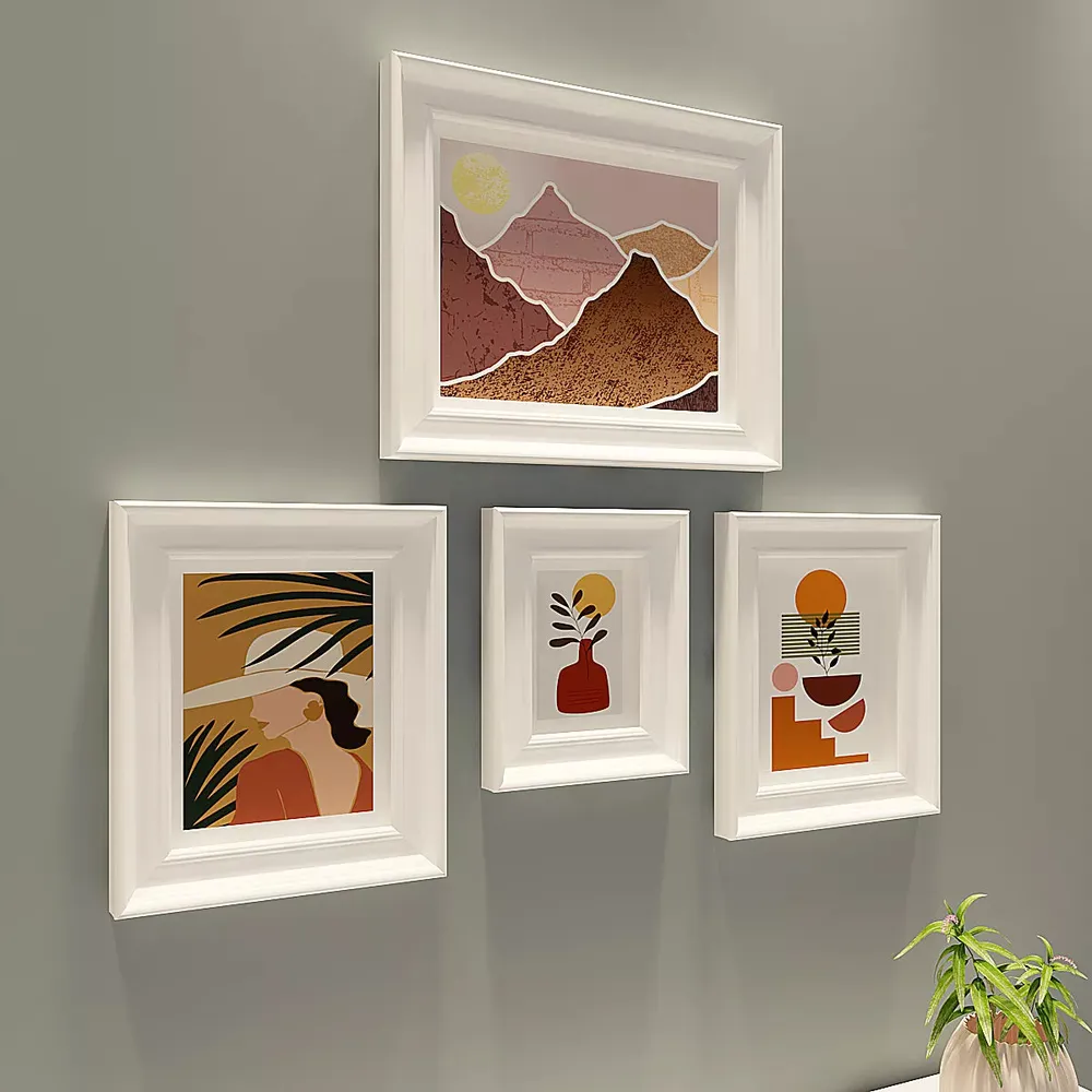 Easyframes™ "Contemporary Art" White -Set Of 4