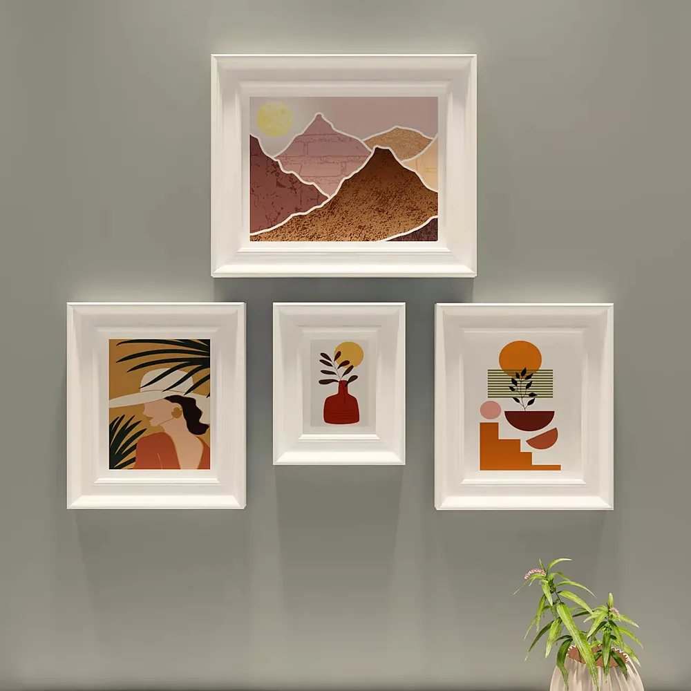 Easyframes™ "Contemporary Art" White -Set Of 4