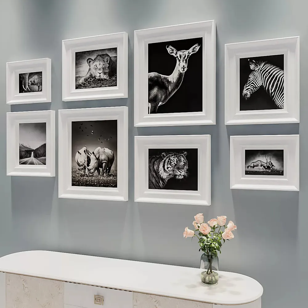 Easyframes™ "Creatures Of The Wood" White-Set Of 8