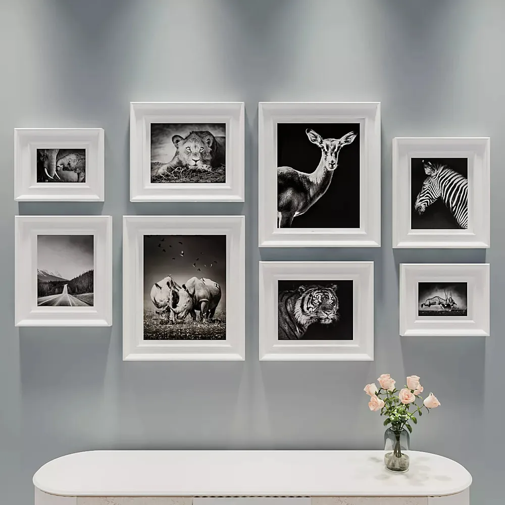 Easyframes™ "Creatures Of The Wood" White-Set Of 8