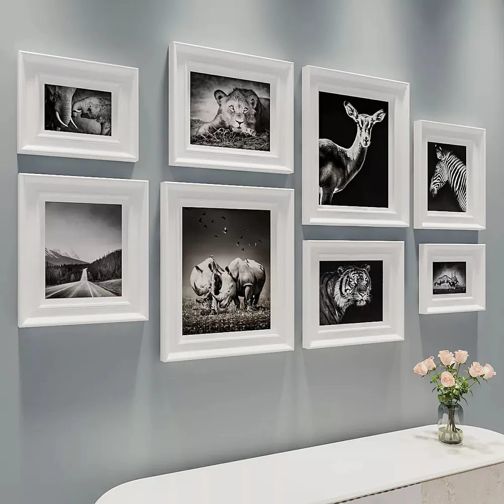Easyframes™ "Creatures Of The Wood" White-Set Of 8