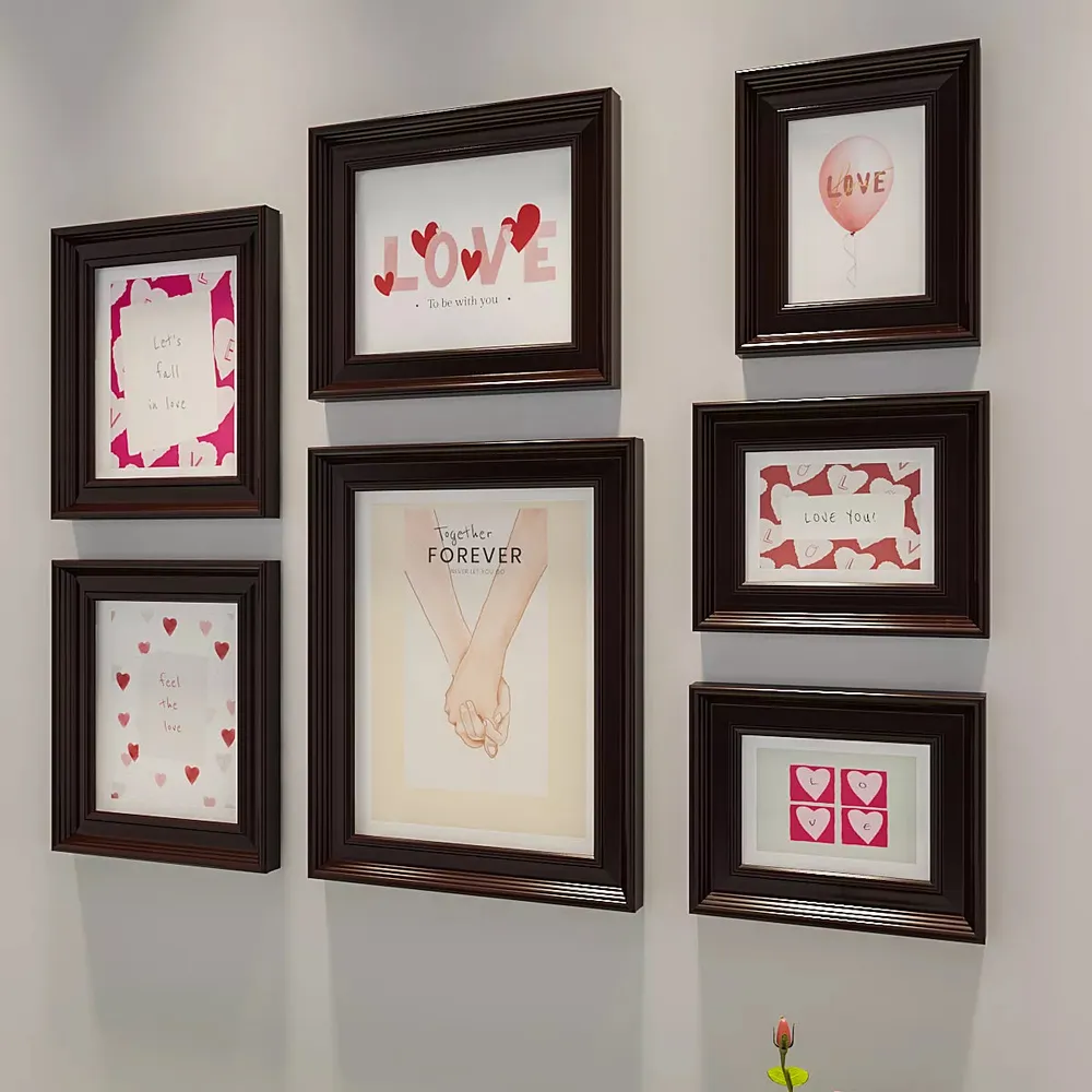 Easyframes™ "Moods Of Love" Brown- Set Of 7