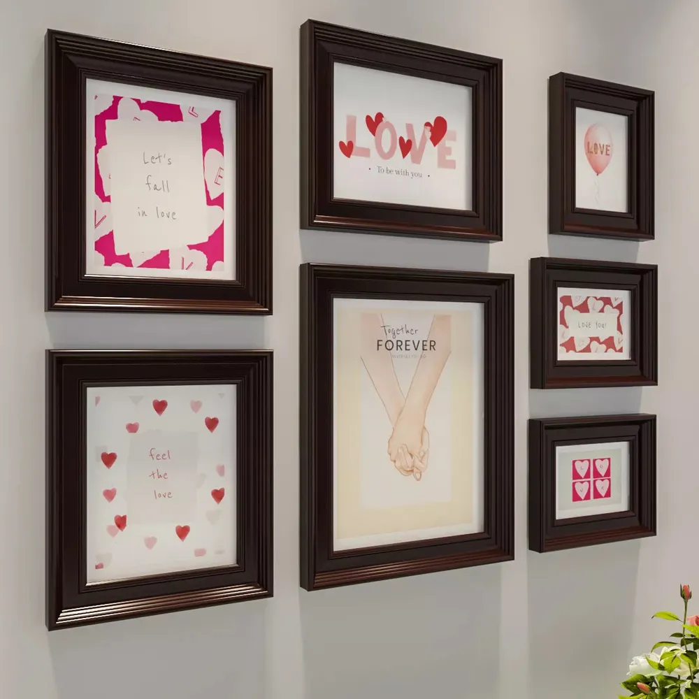 Easyframes™ "Moods Of Love" Brown- Set Of 7