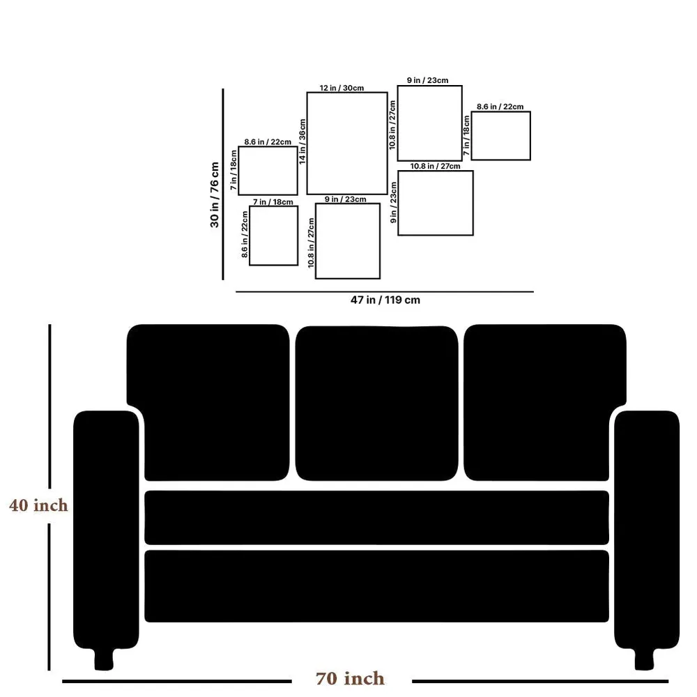 Easyframes™ "Oceanic Beauty" White -Set Of 7