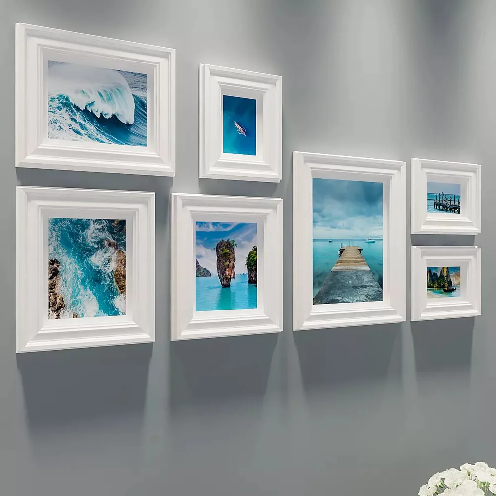 Easyframes™ "Oceanic Beauty" White -Set Of 7