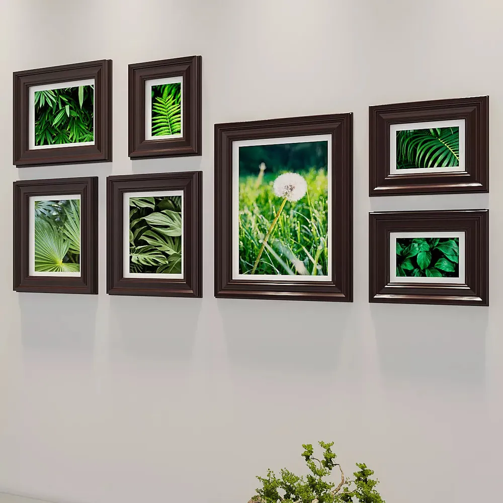 Easyframes™ "The Purity Of Green" Brown-Set Of 7