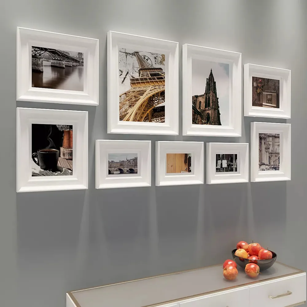 Easyframes™ "Touch Of Iconic Constructions" White- Set Of 10