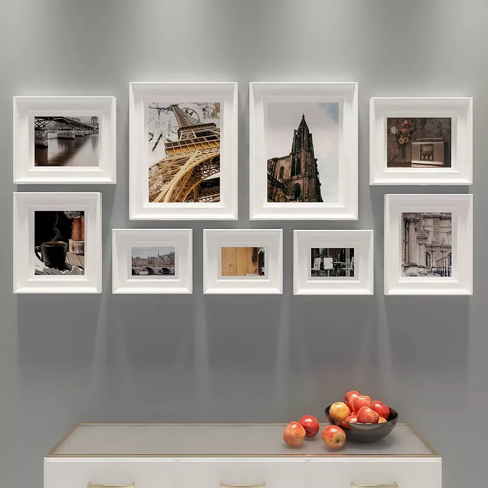 Easyframes™ "Touch Of Iconic Constructions" White- Set Of 10