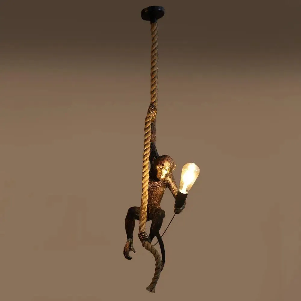 Eccentric Monkey Rope Hanging Light