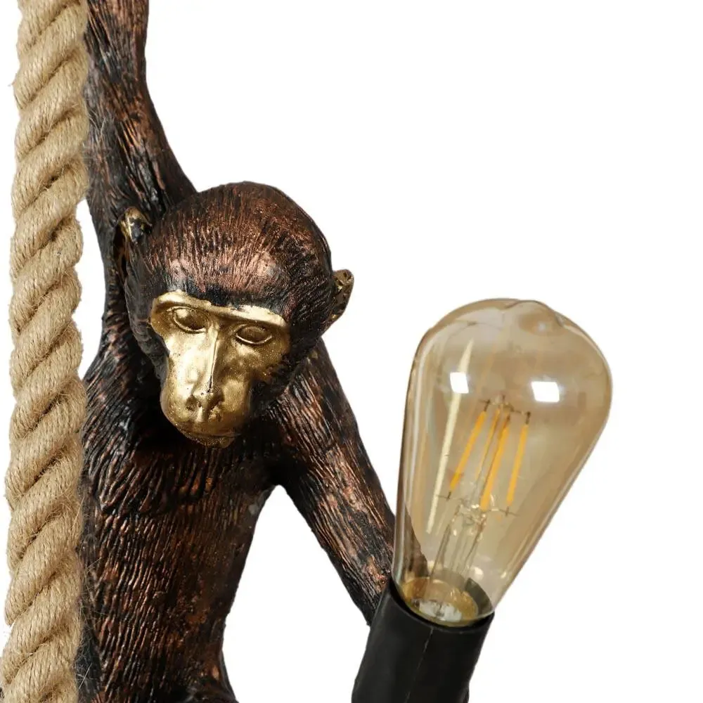 Eccentric Monkey Rope Hanging Light