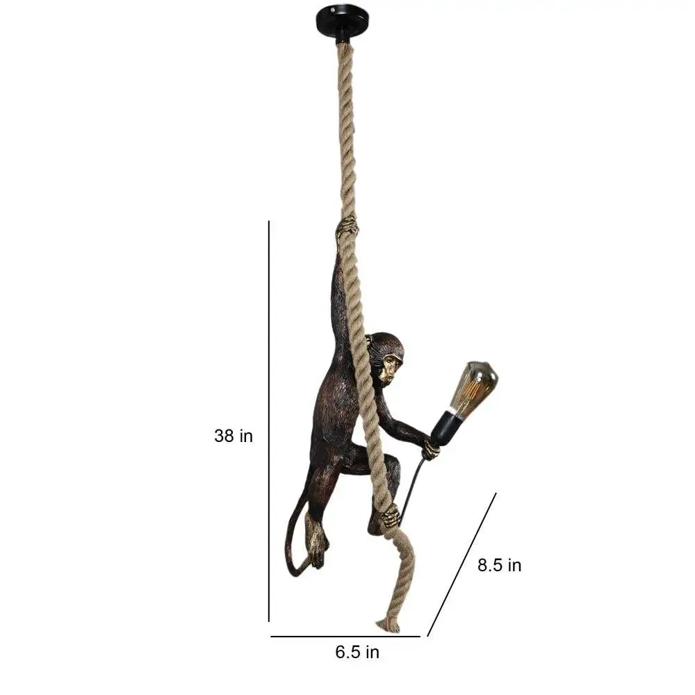 Eccentric Monkey Rope Hanging Light