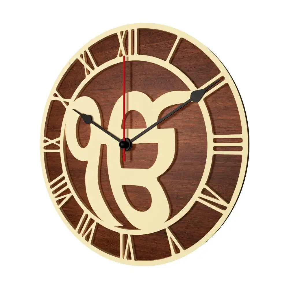 Ek Onkar Dual Layer Wooden Wall Clock