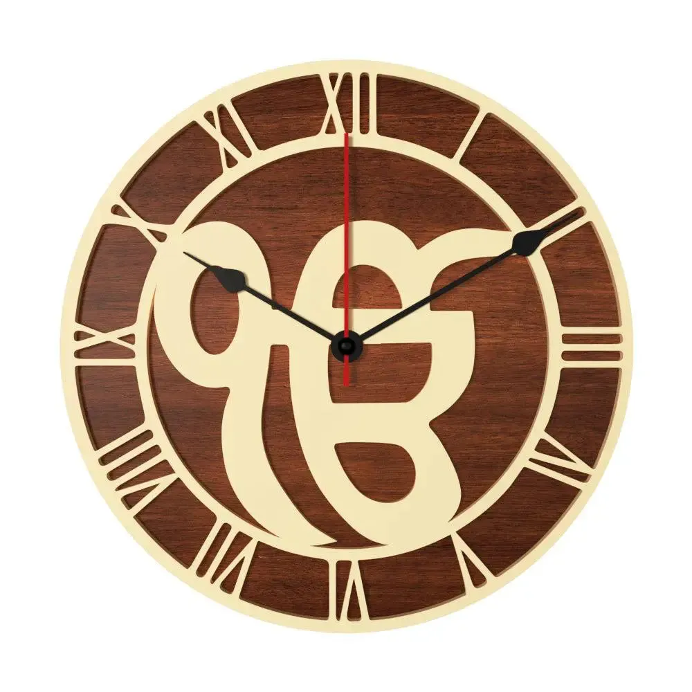Ek Onkar Dual Layer Wooden Wall Clock