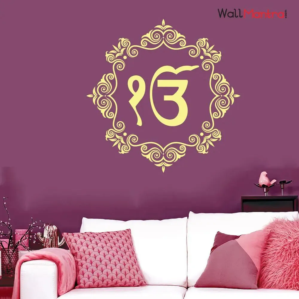 Ek Onkar Sikh Wall Sticker High Quality Vinyl