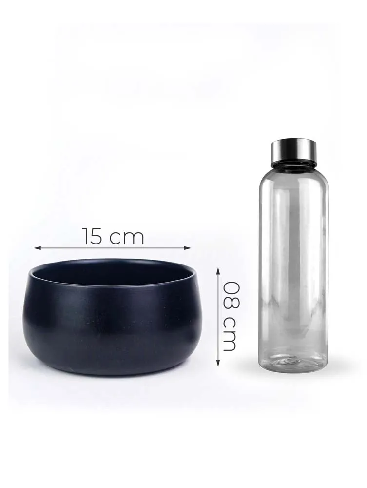 Elegant Black Handi Resilient Metal Plant Pots Set Of 2