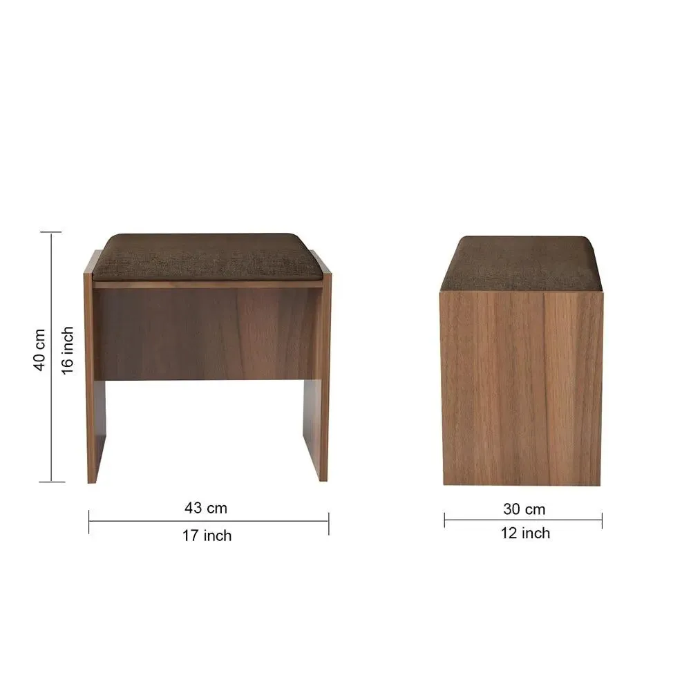 Elegant Carlos Dressing Table with a Seating Stool