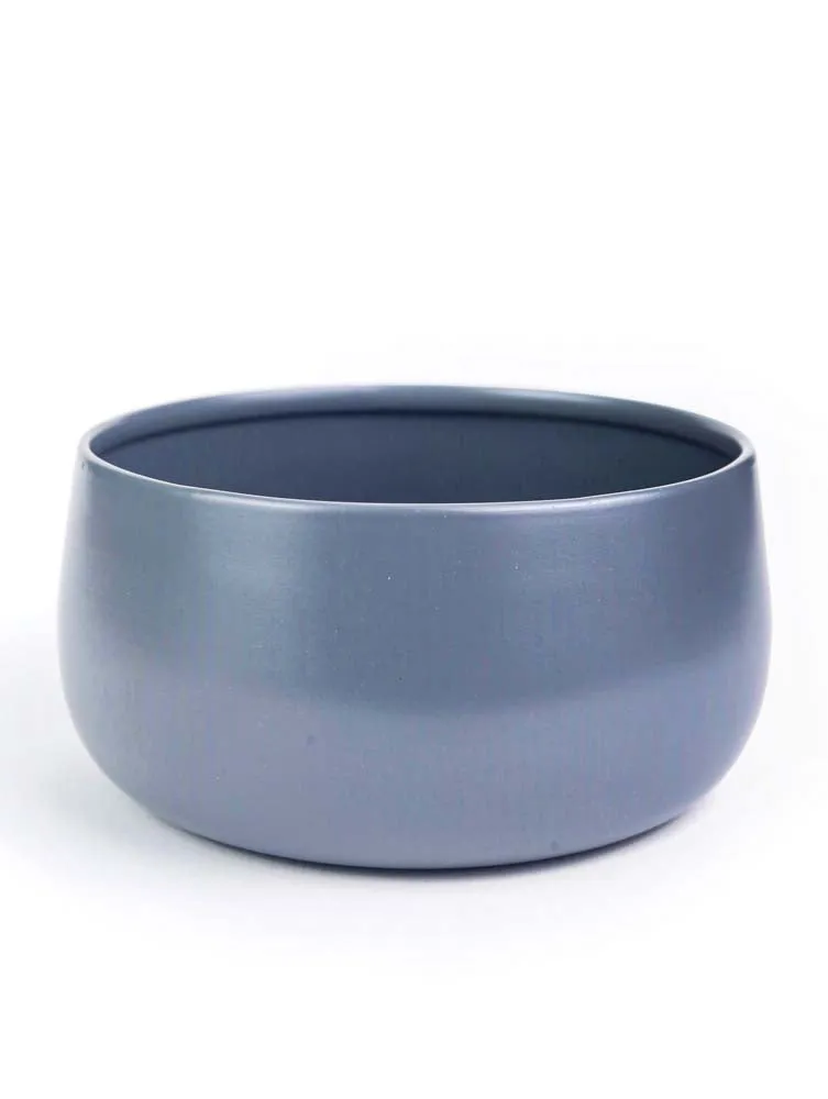 Elegant Grey Handi Resilient Metal Plant Pots Set Of 2