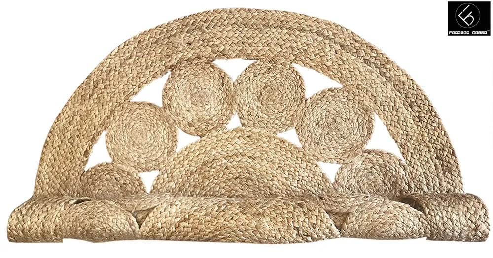 Elegant Handwoven Designer  Jute Rug XS (2*2ft)