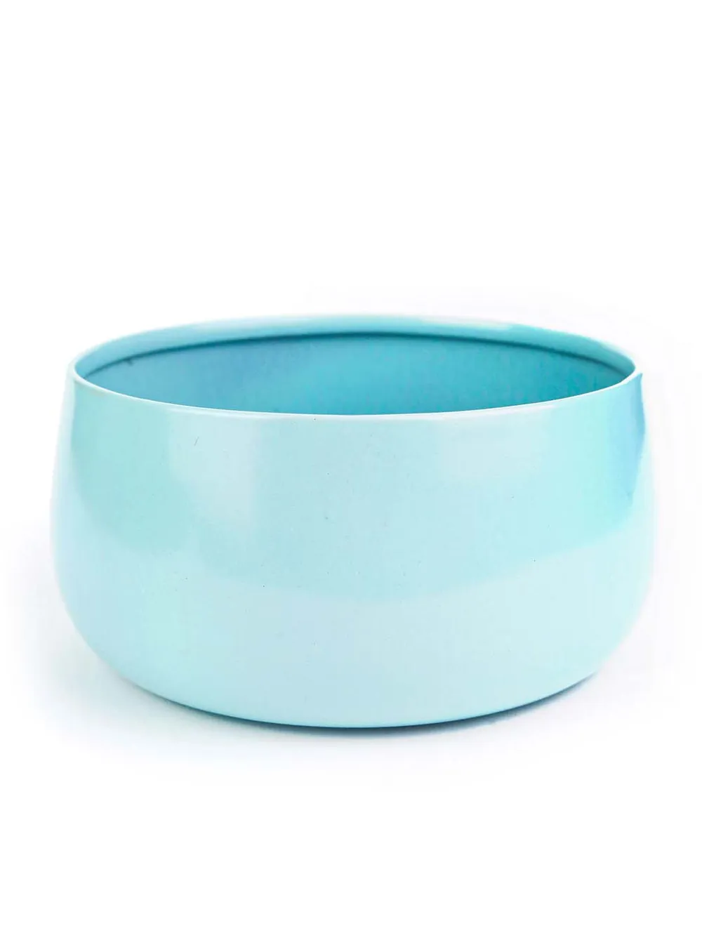 Elegant Light Blue Handi Resilient Metal Plant Pot Set Of 1