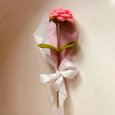 WallMantra Elegant Pink Single Bloom