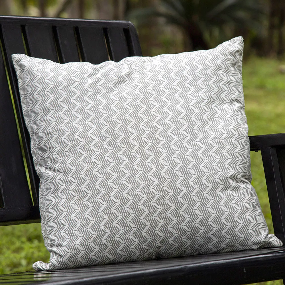Elegant Silver Luxe Cushion Cover