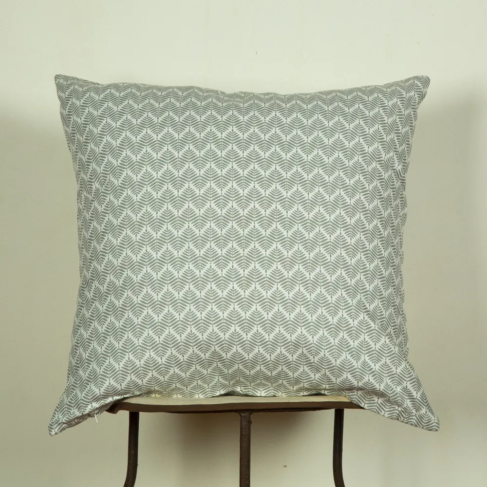 Elegant Silver Luxe Cushion Cover
