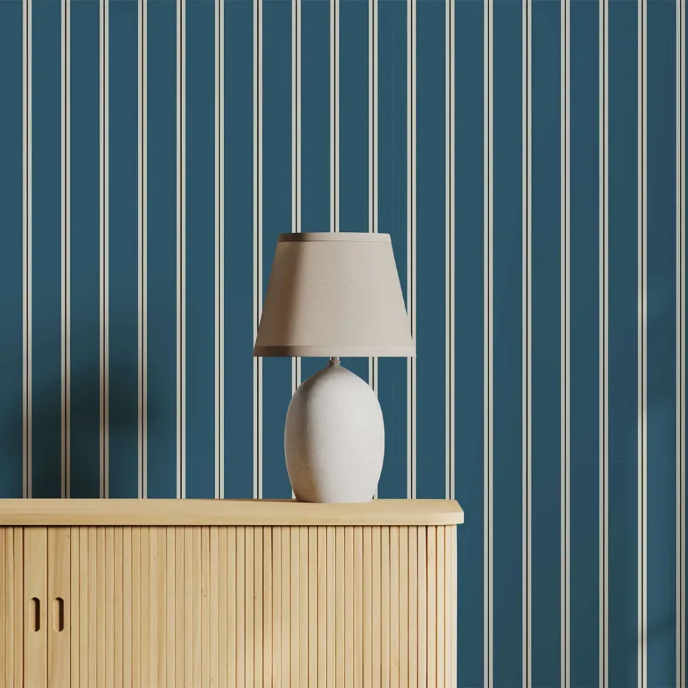 WallMantra Elegant Vertical Harmony Premium Wallpaper Yellow