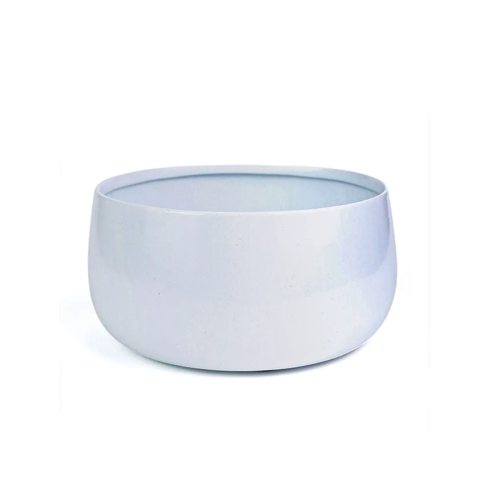 Elegant White Handi Resilient Metal Plant Pot Set Of 1