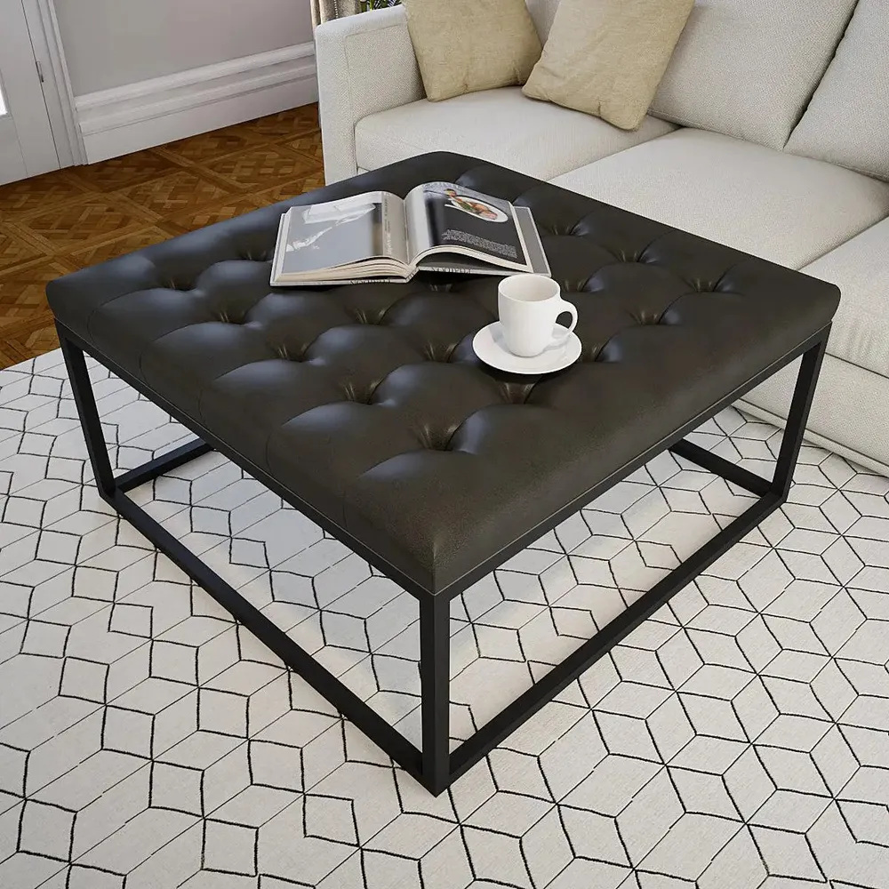Elite Grey Ottoman/ Centre Table of High-Quality Leatherette