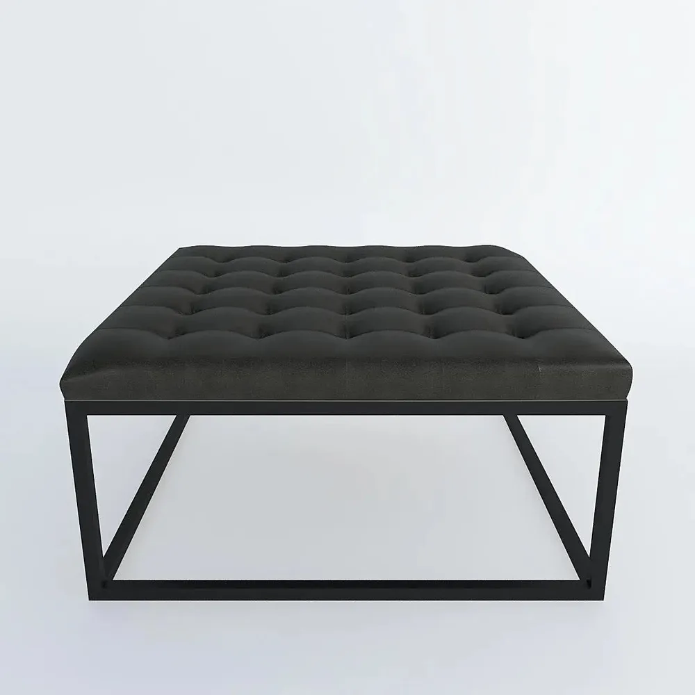 Elite Grey Ottoman/ Centre Table of High-Quality Leatherette