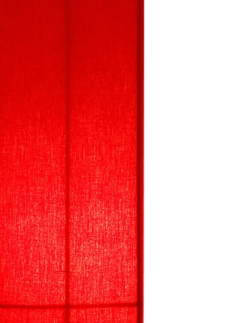 Elite Square Cotton Shade Floor Lamp with Sleek Wood Base Red