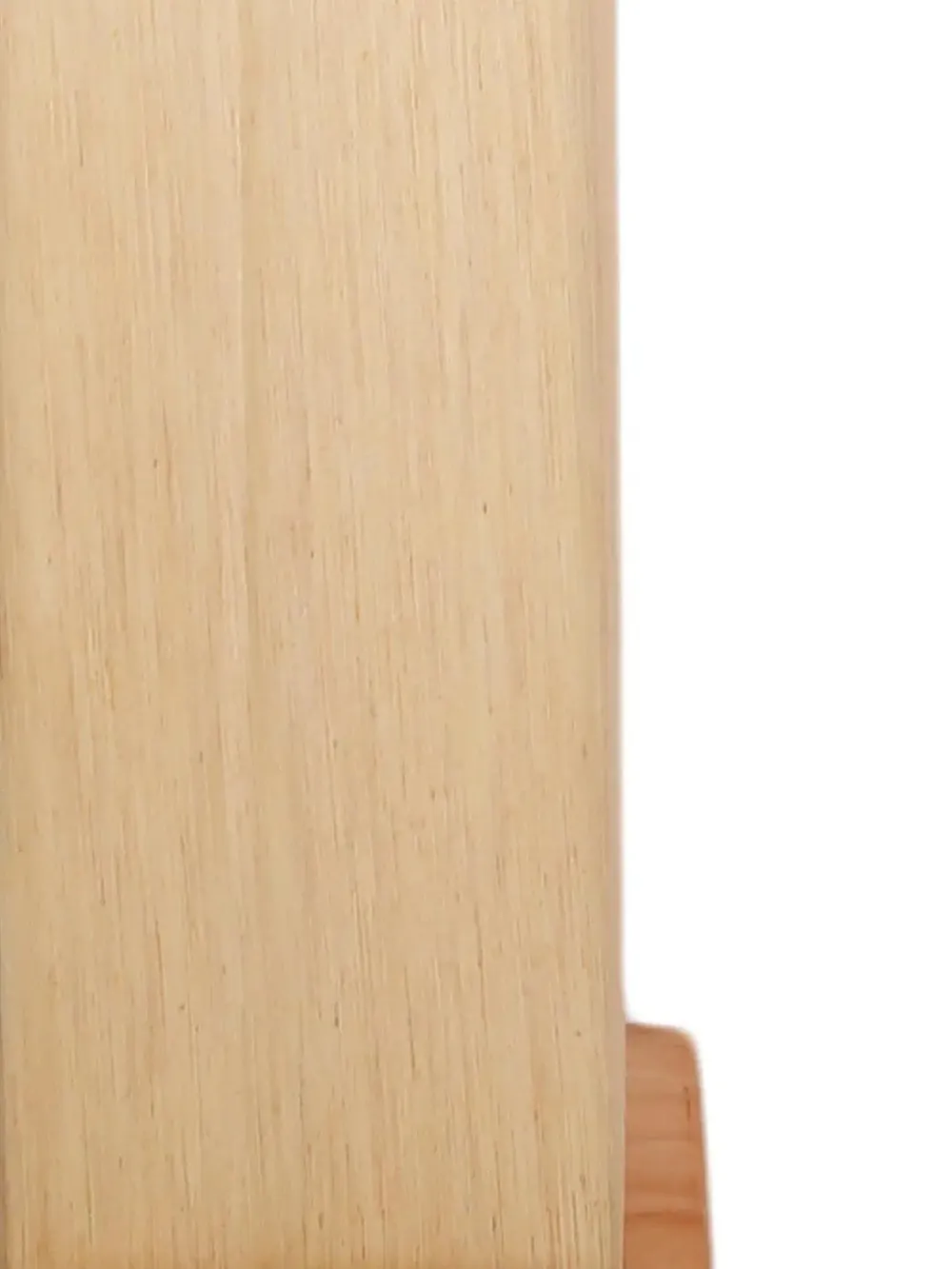 Elite Square Cotton Shade Floor Lamp with Sleek Wood Base Red