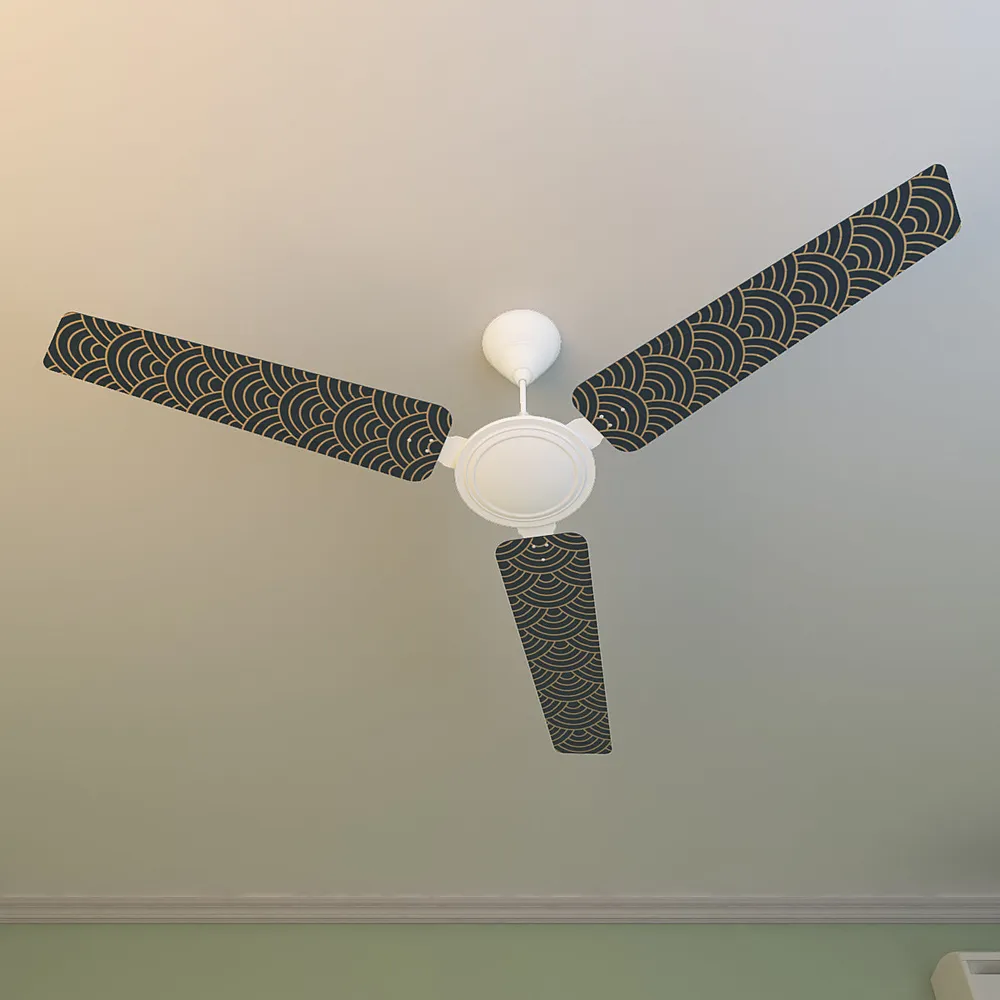 Elitefusion Blue Oriental Printed Ceiling Fan