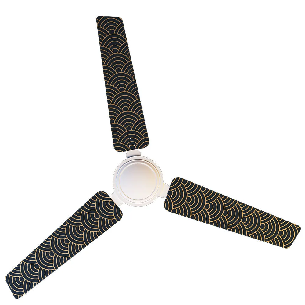 Elitefusion Blue Oriental Printed Ceiling Fan