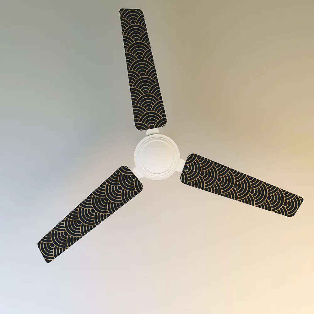 Elitefusion Blue Oriental Printed Ceiling Fan