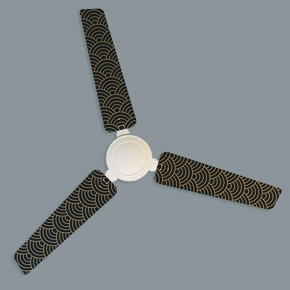 Elitefusion Blue Oriental Printed Ceiling Fan