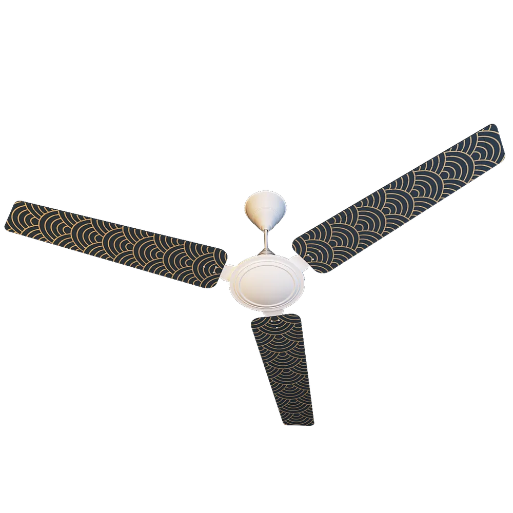 Elitefusion Blue Oriental Printed Ceiling Fan