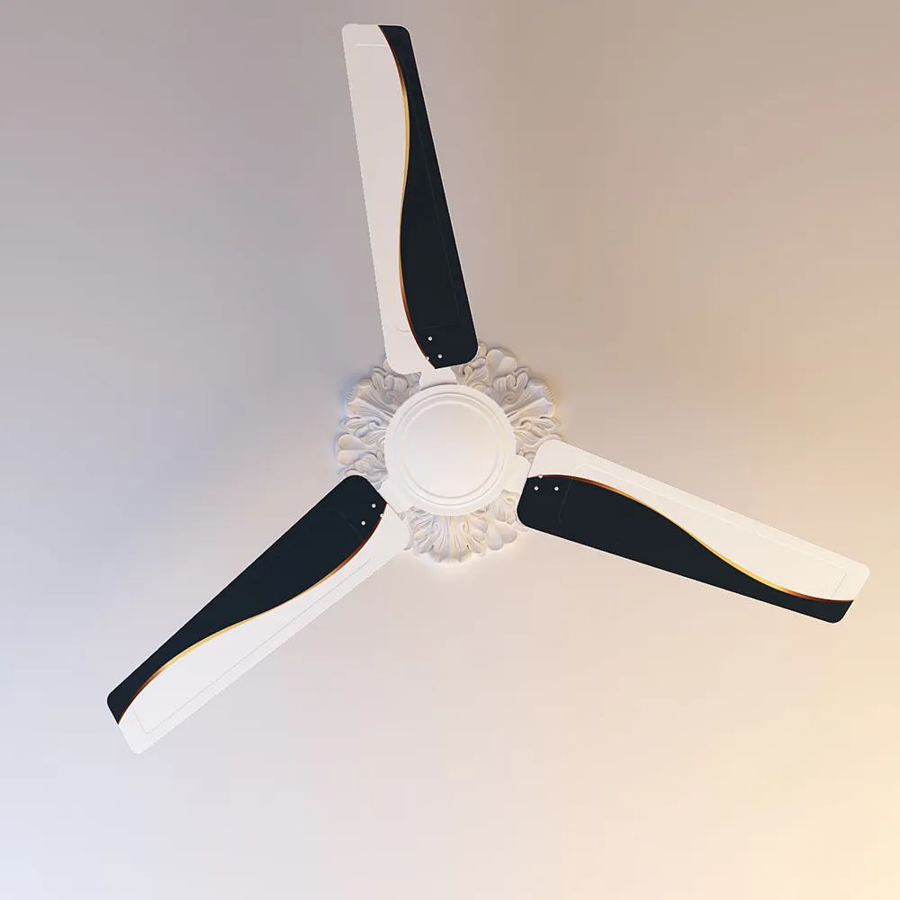 Elitefusion Blue & white Wave Printed Ceiling Fan