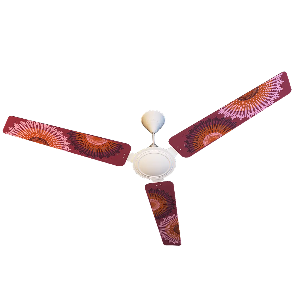 Elitefusion Dark Pink Mandala Printed Ceiling Fan