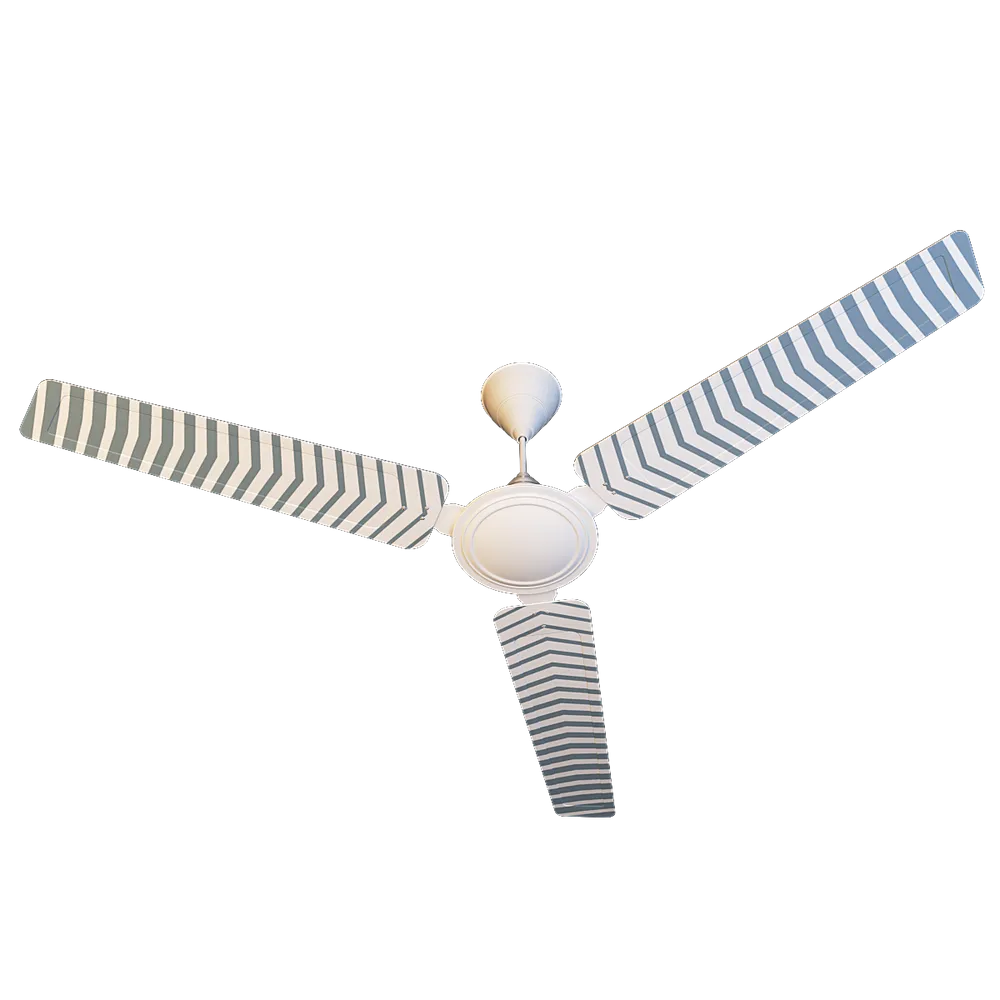 Elitefusion Grey Gradient Chevron Printed Ceiling Fan