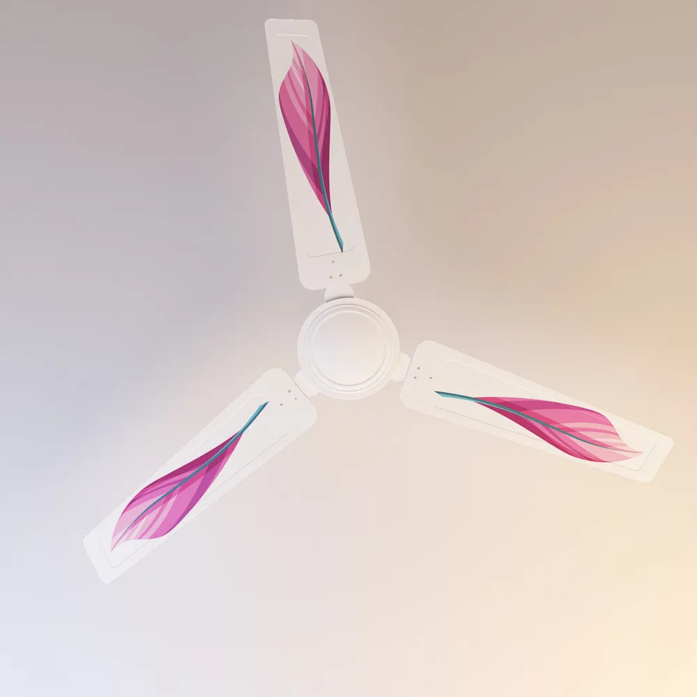 Elitefusion Pink Feather Printed Ceiling Fan