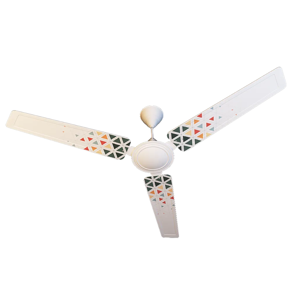 Elitefusion Scatered Triangles Printed Ceiling Fan
