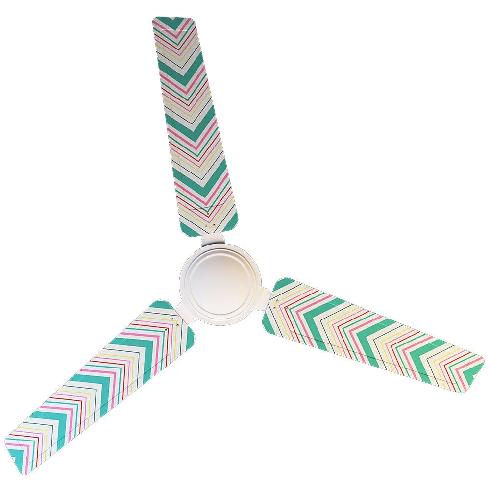Elitefusion Turquoise Aztec Printed Ceiling Fan