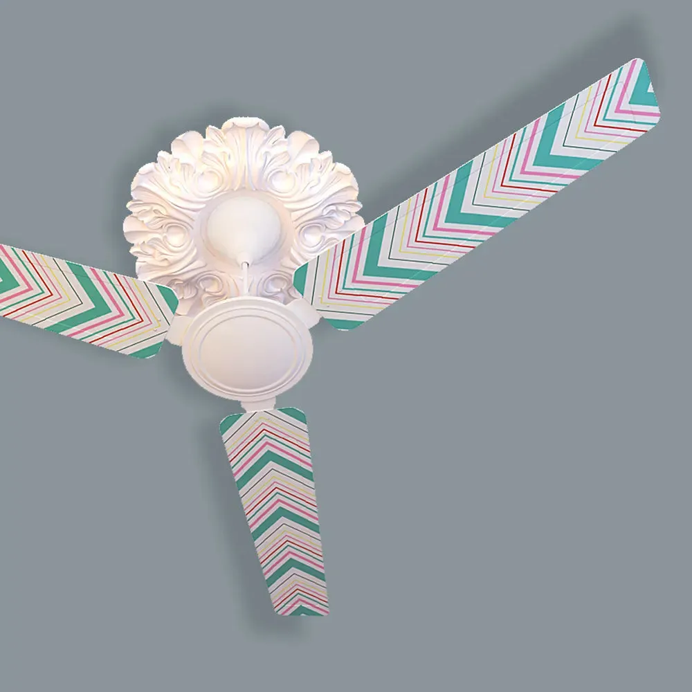 Elitefusion Turquoise Aztec Printed Ceiling Fan