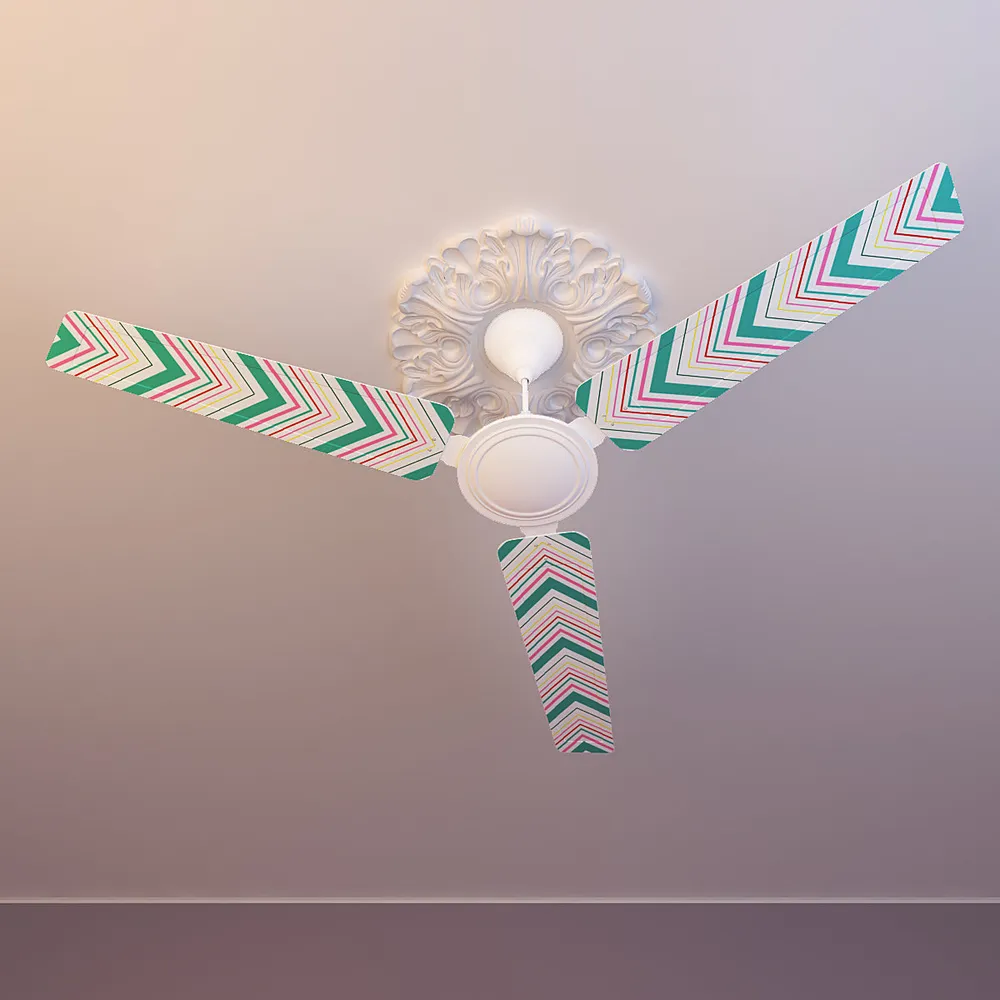 Elitefusion Turquoise Aztec Printed Ceiling Fan